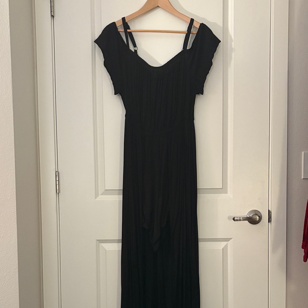 Witchy Black Off-Shoulder Romper/Dress